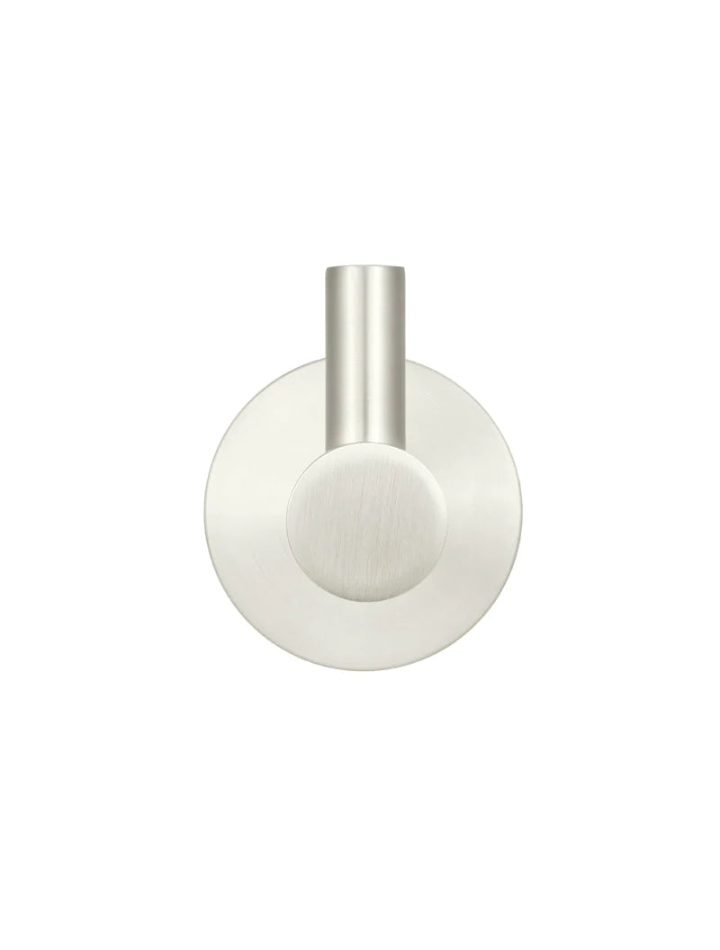 Meir Round Robe Hook - Brushed Nickel