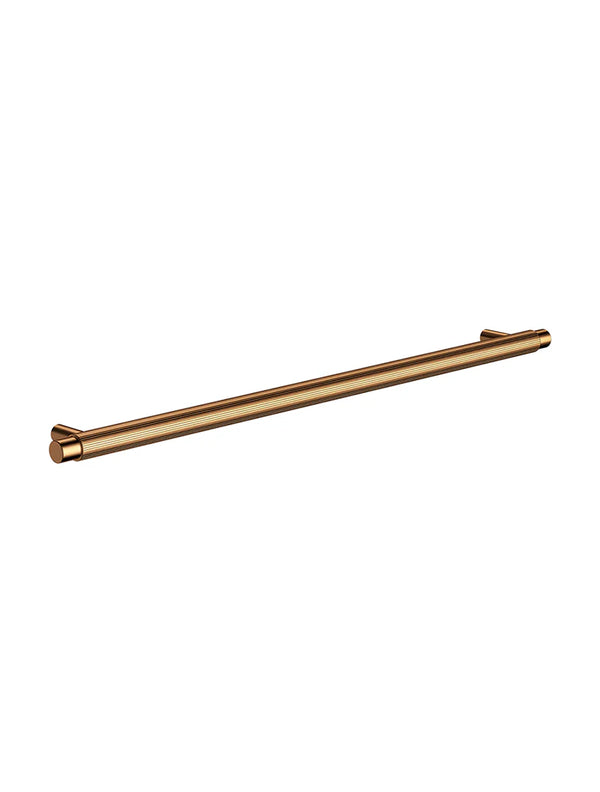 Meir Öppen Pull 328mm Cabinet Handle Linear Knurled - Lustre Bronze