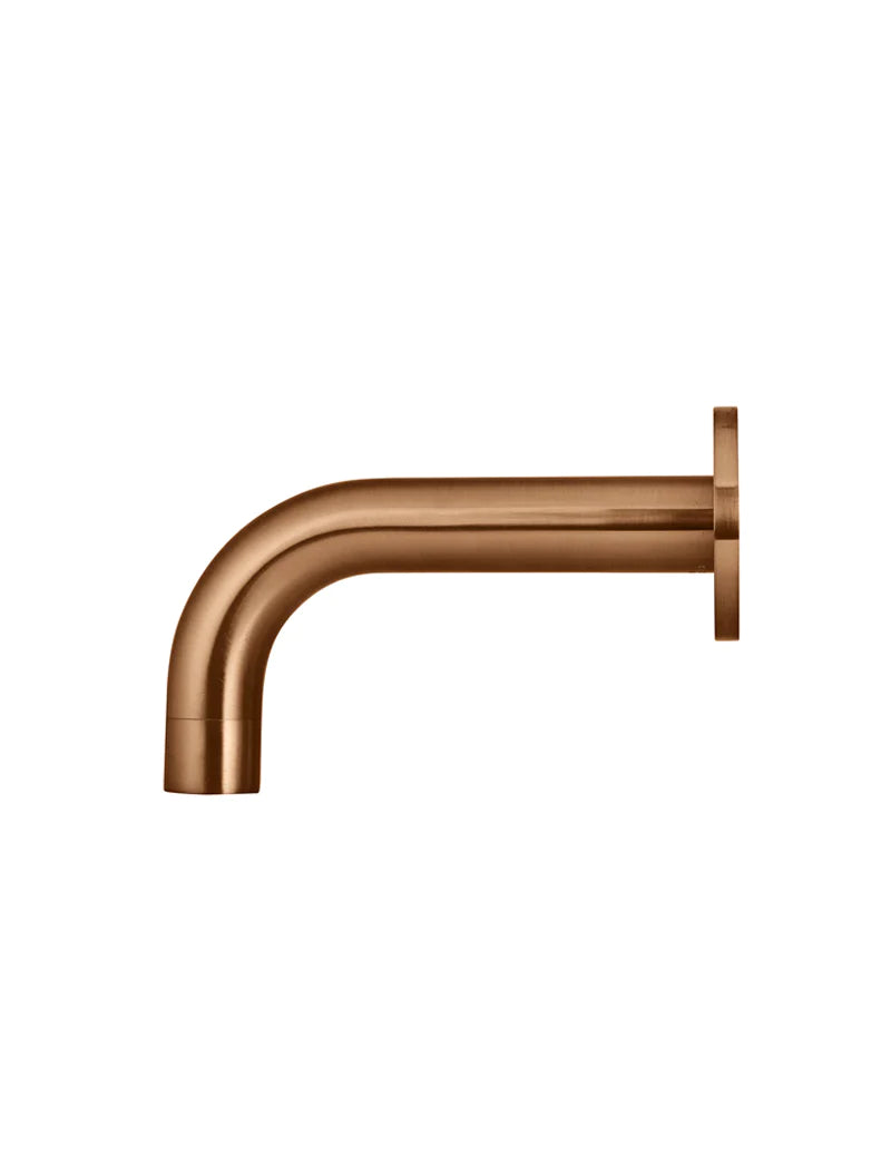 Meir Universal Round Curved Spout 130mm, Lustre Bronze