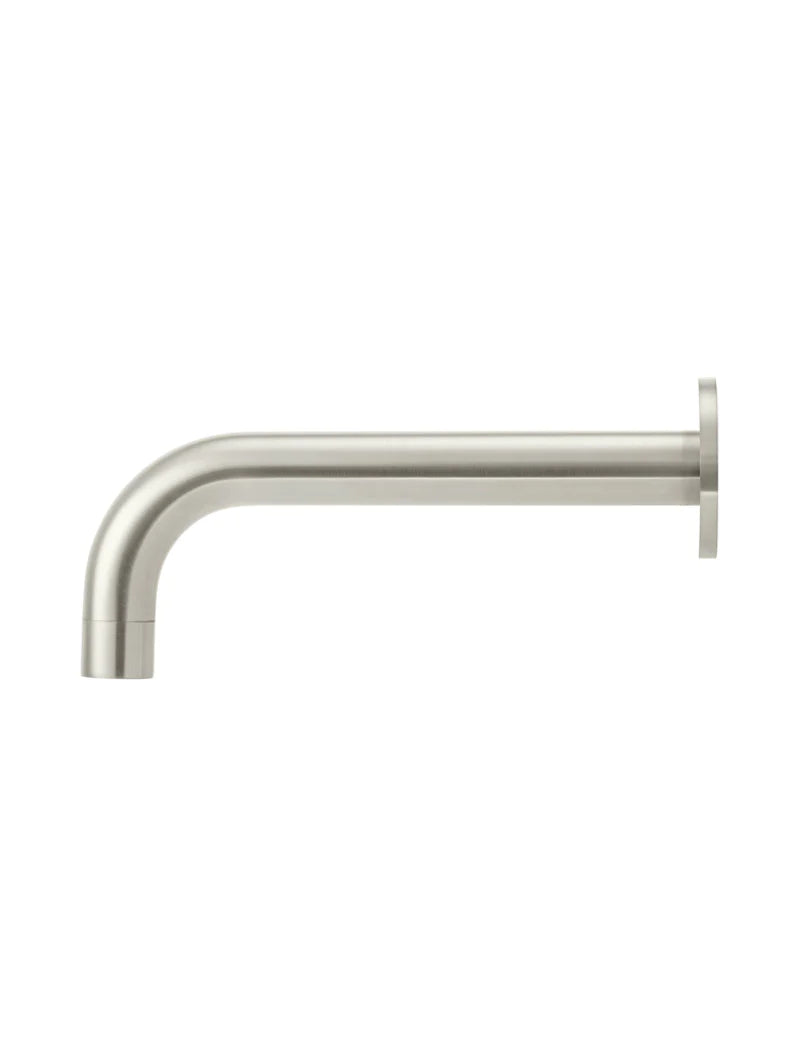 Meir Round Curved Spout 200mm Brushed Nickel