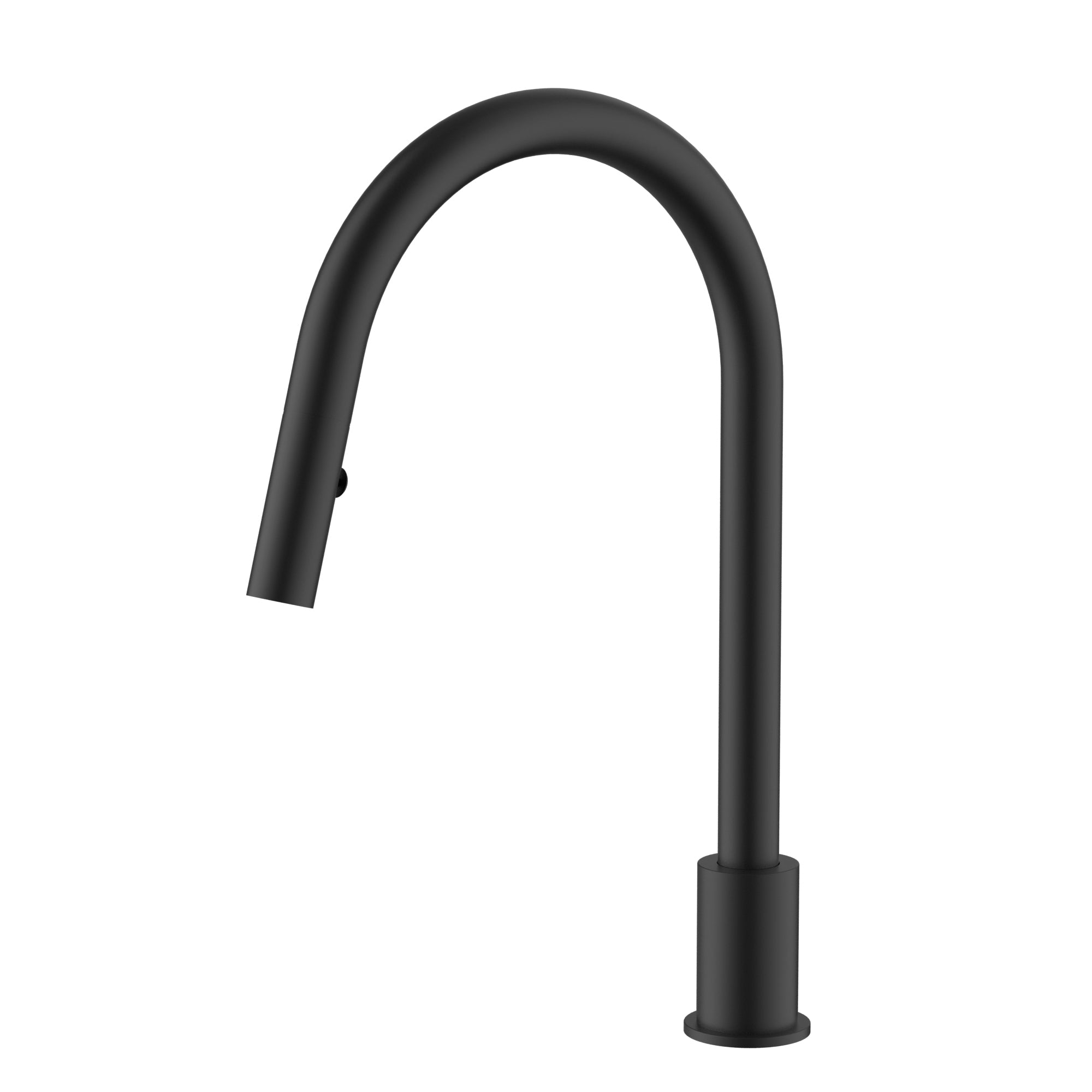 Meir Kitchen hob spout with pull out nozzle - Matte Black — image 1