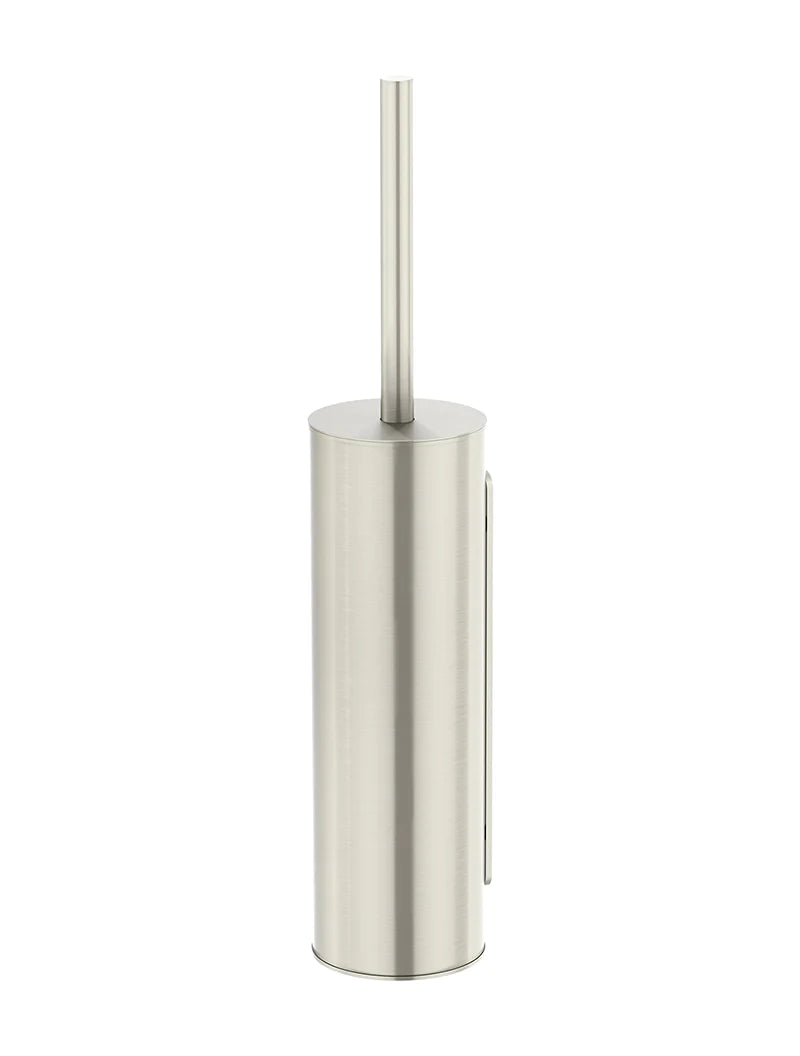 Meir Round Toilet Brush & Holder - Brushed Nickel