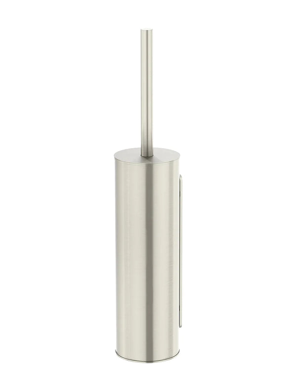Meir Round Toilet Brush & Holder - Brushed Nickel