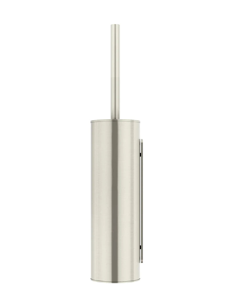 Meir Round Toilet Brush & Holder - Brushed Nickel