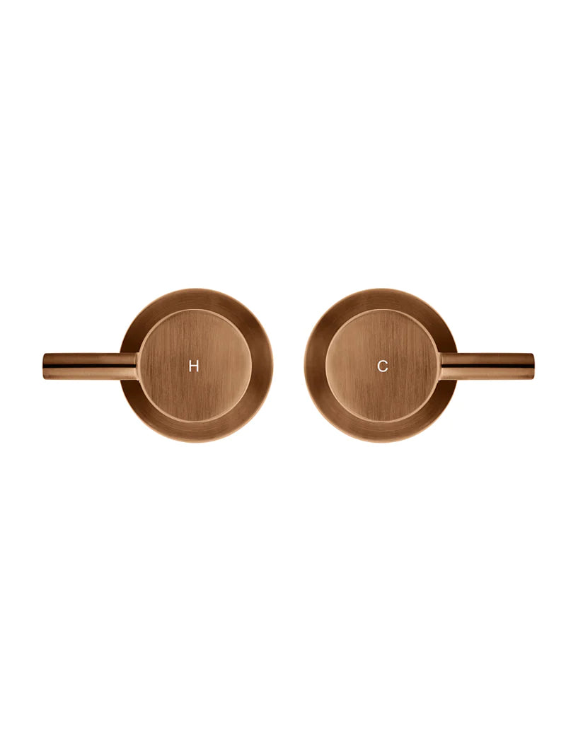Meir Quater Turn Wall Top Assemblies, Lustre Bronze