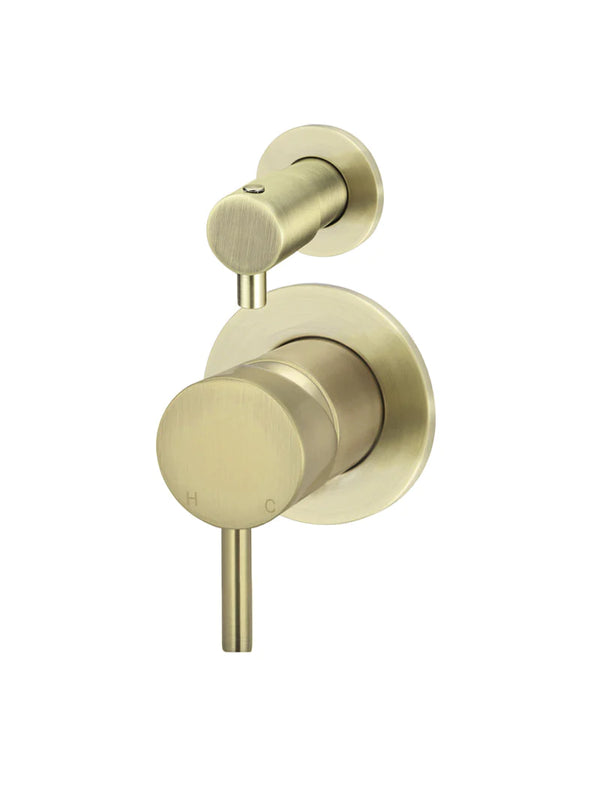 Meir Round Diverter Mixer in Tiger Bronze Gold