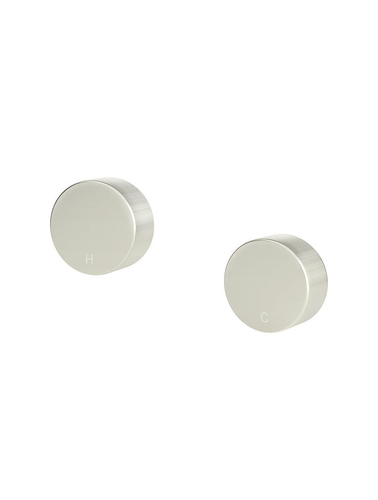 Meir Circular Wall Taps Brushed Nickel