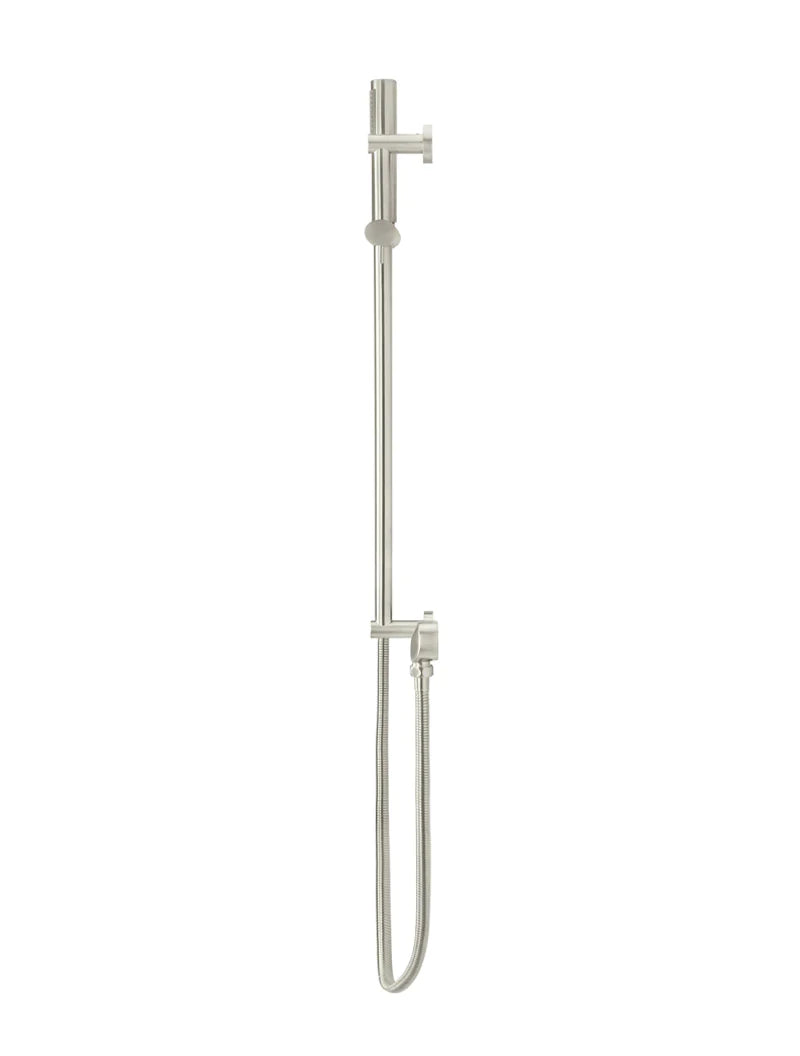 Meir Round Shower on Rail - PVD Brushed Nickel