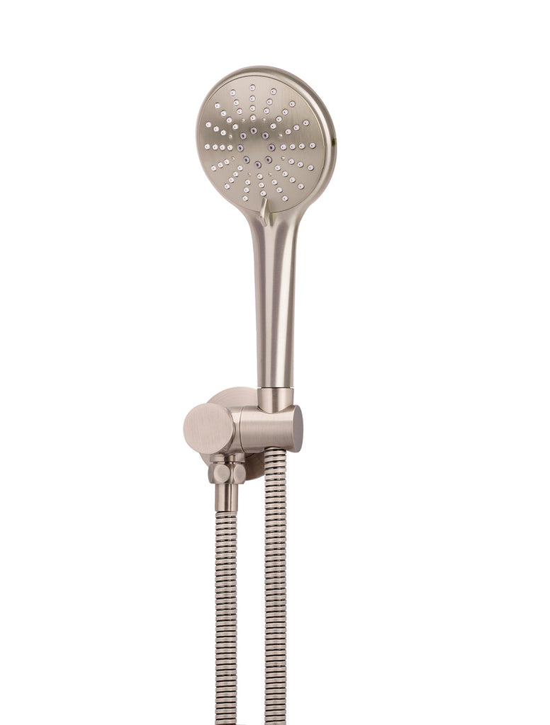 Meir Round Hand Shower on Swivel Bracket Champagne