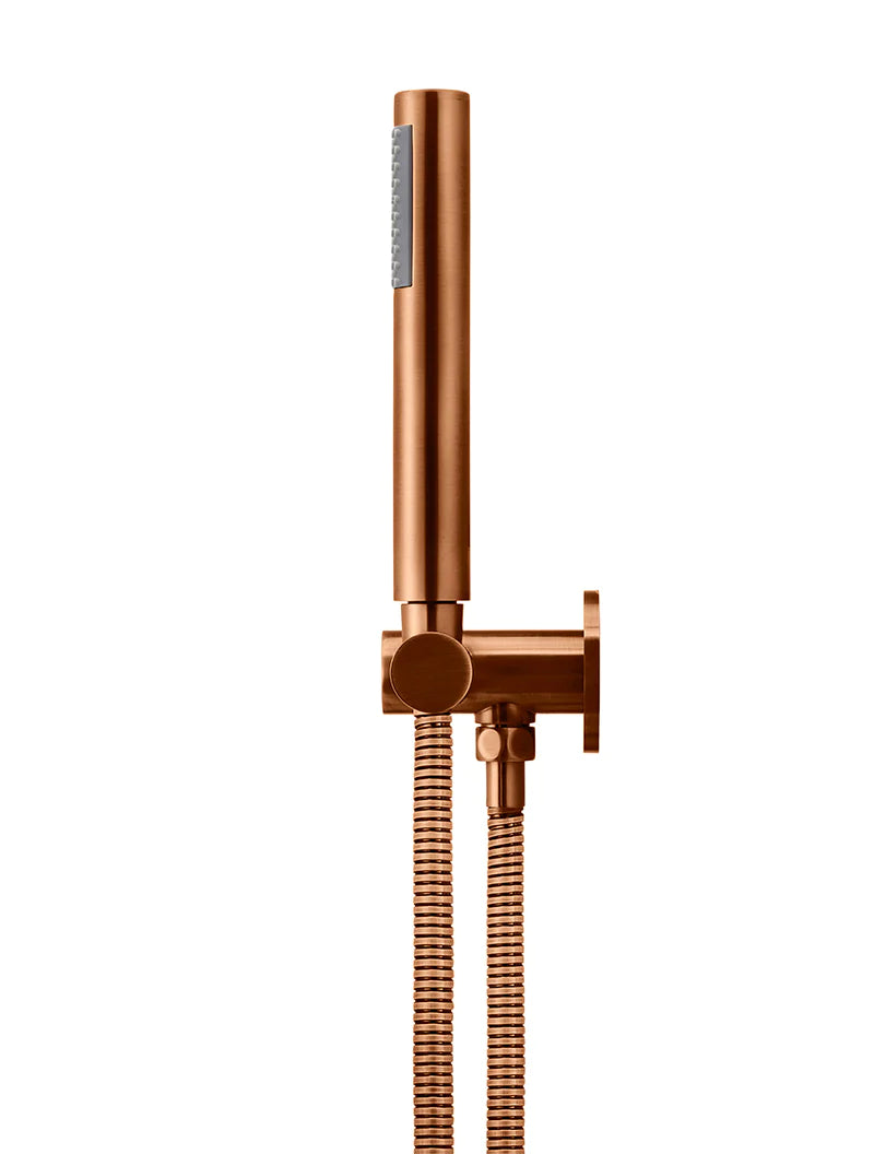 Meir Round Shower on Swivel Bracket, Lustre Bronze