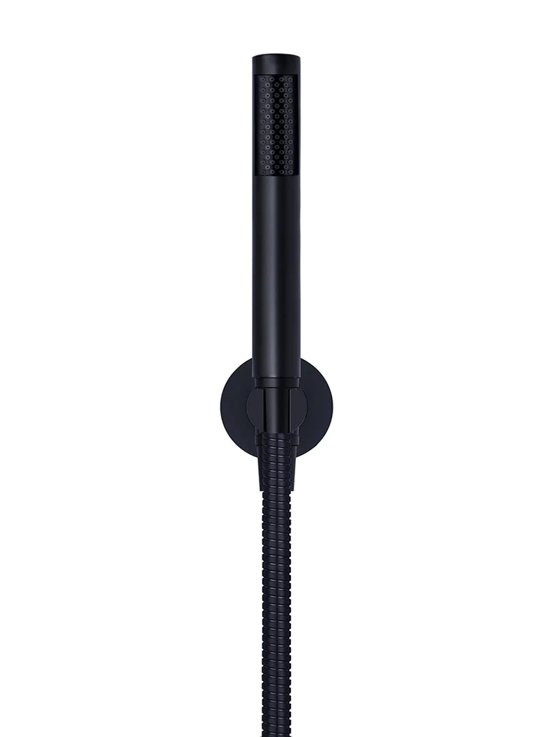 Meir Round Hand Shower on Bracket Matte Black