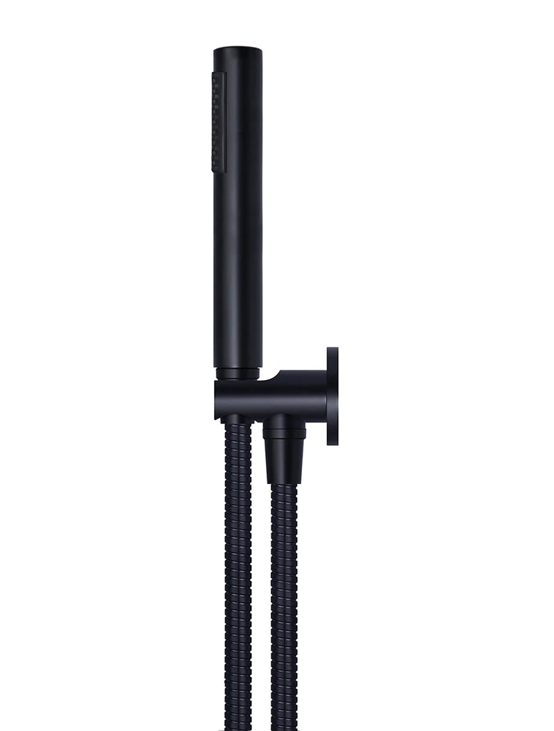 Meir Round Hand Shower on Bracket Matte Black