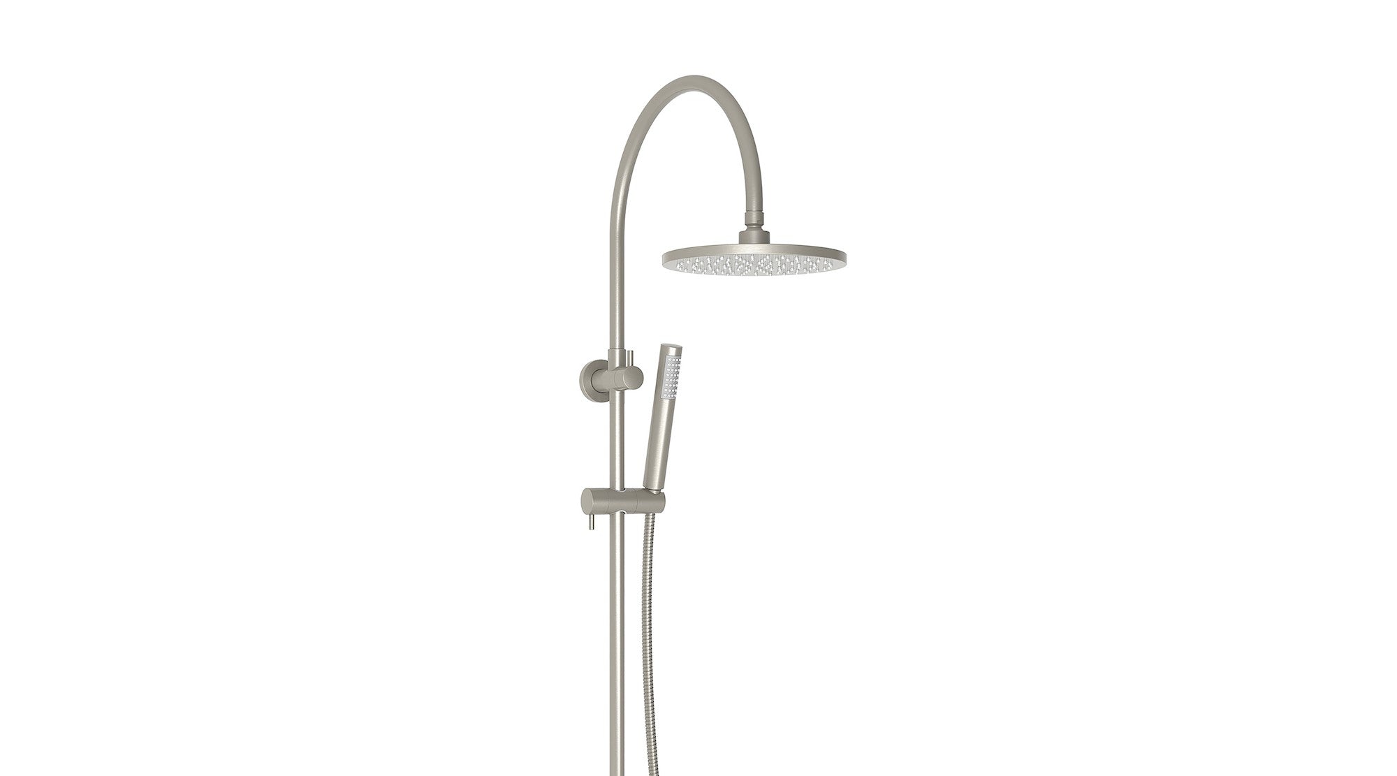 ADP Soul Gooseneck Twin Shower Set Brushed Nickel