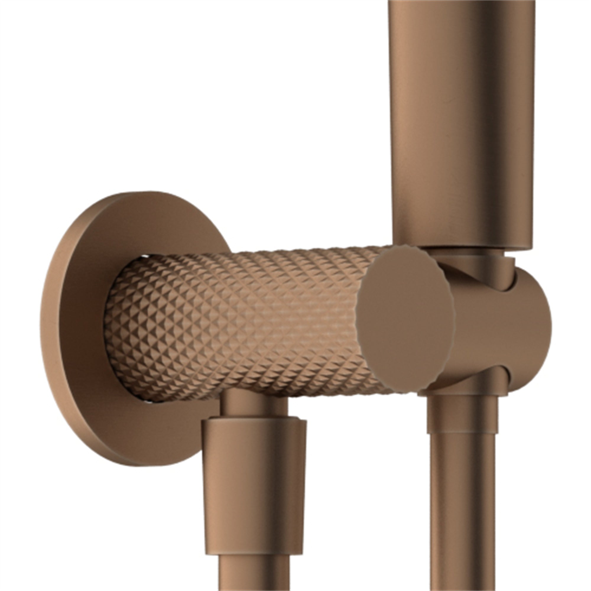 Nero Opal Shower Bracket Brushed Bronze