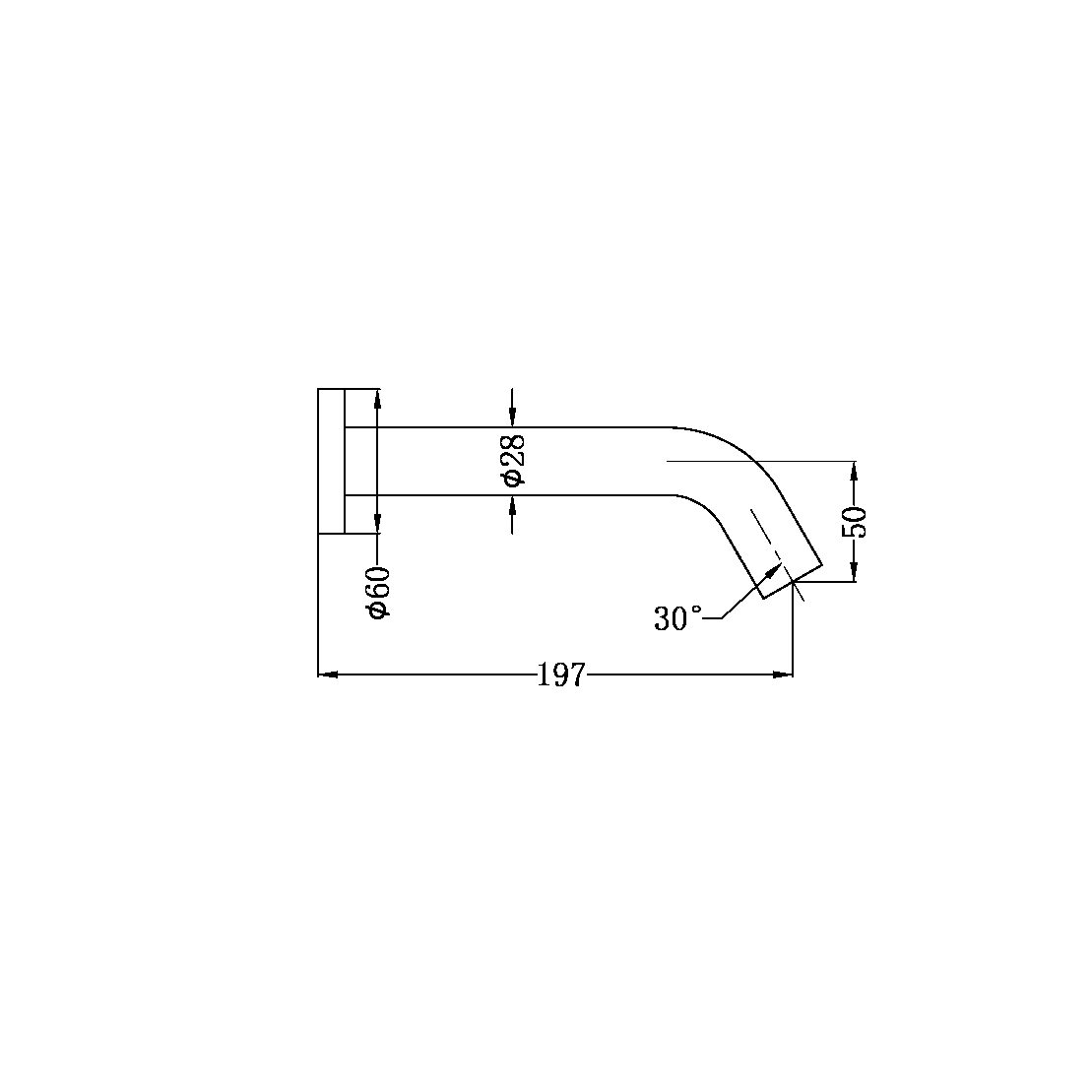 Nero Commercial Wall Mount Sensor Tap Brushed Bronze