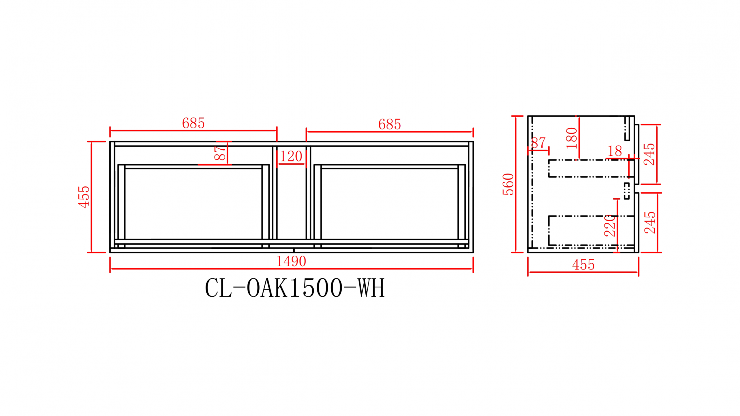 Stella PVC 1500 Walnut Wall Hung Vanity Single Bowl