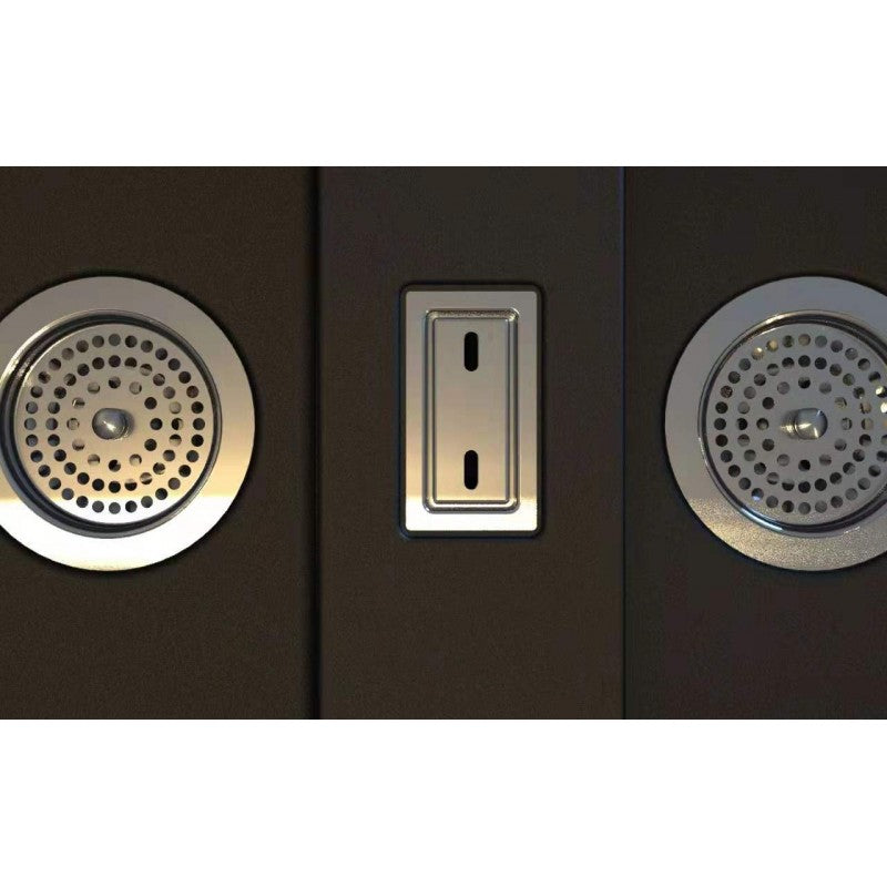 1160x500mm Black Granite Quartz Kitchen Sink Double Bowl