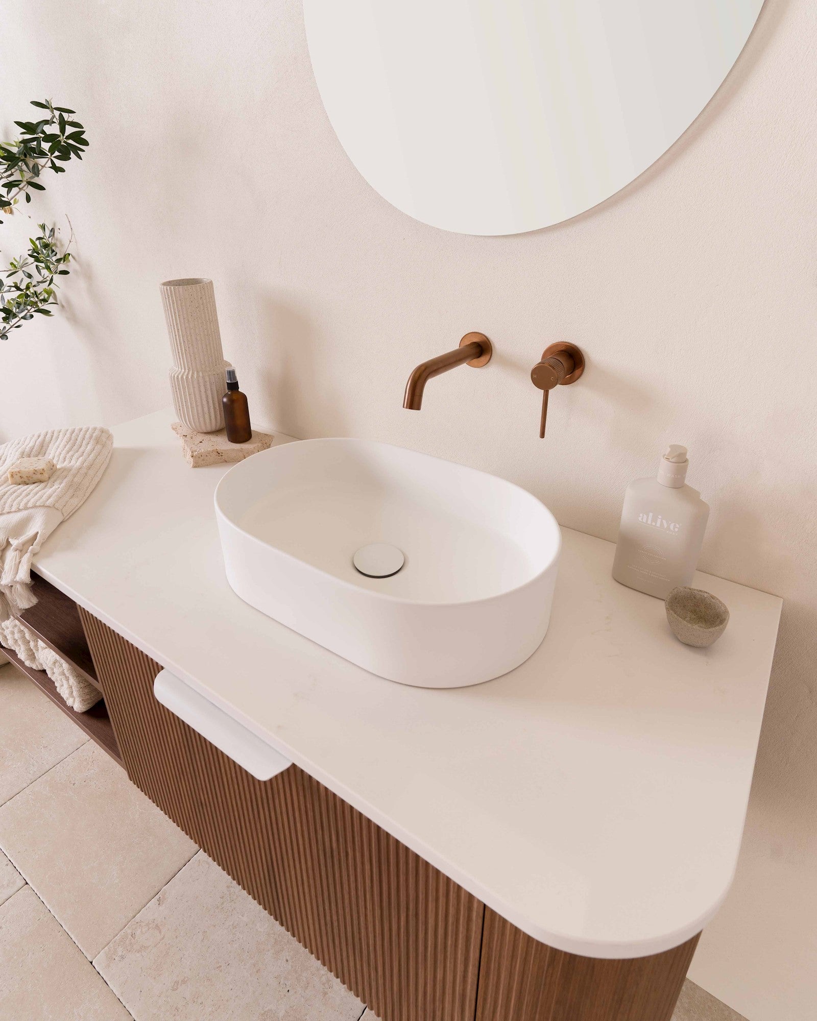 ADP Patty Matte White Above Counter Basin