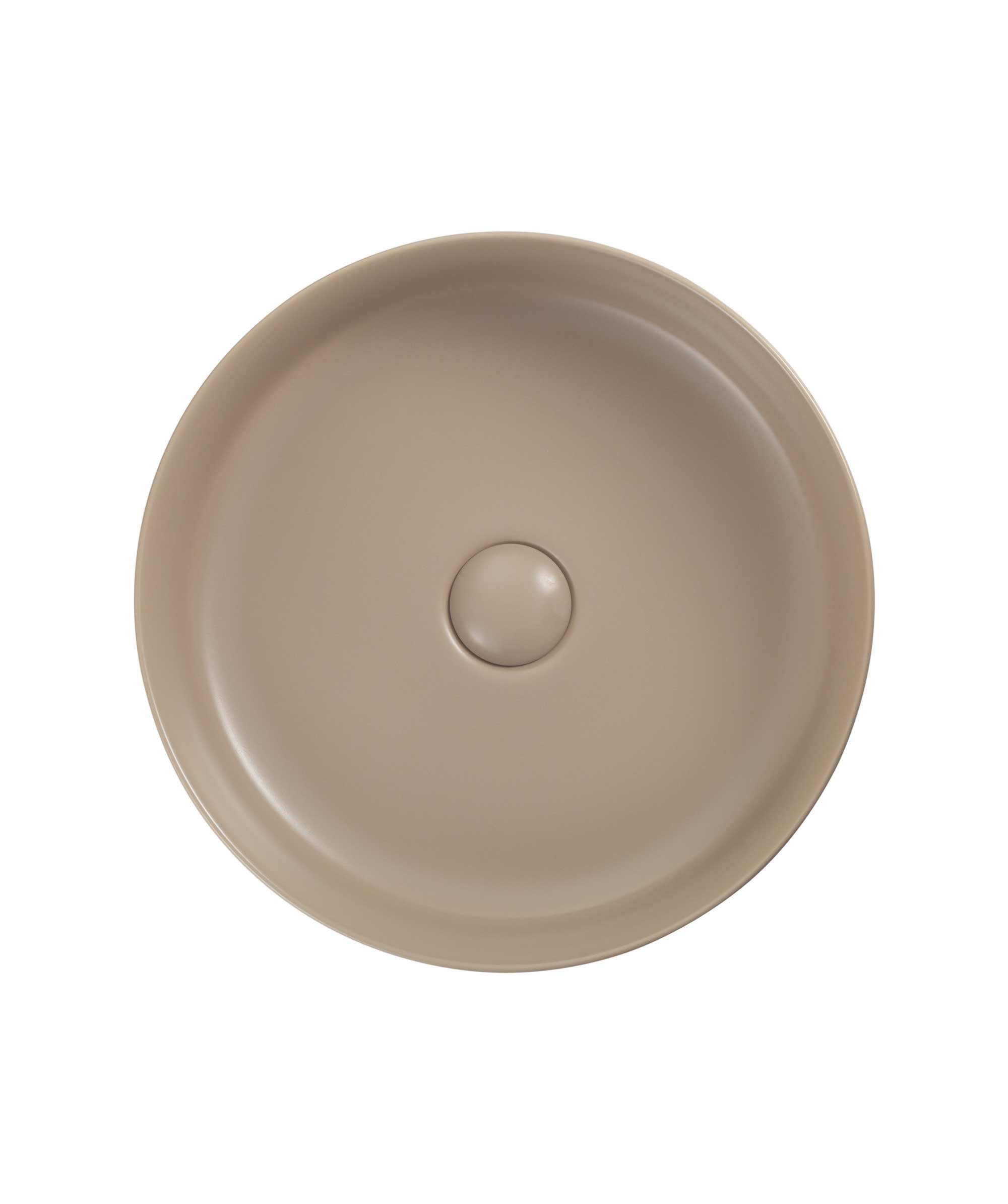 Seima Aurora 385 ceramic basin - Smoky Taupe Silk Matte