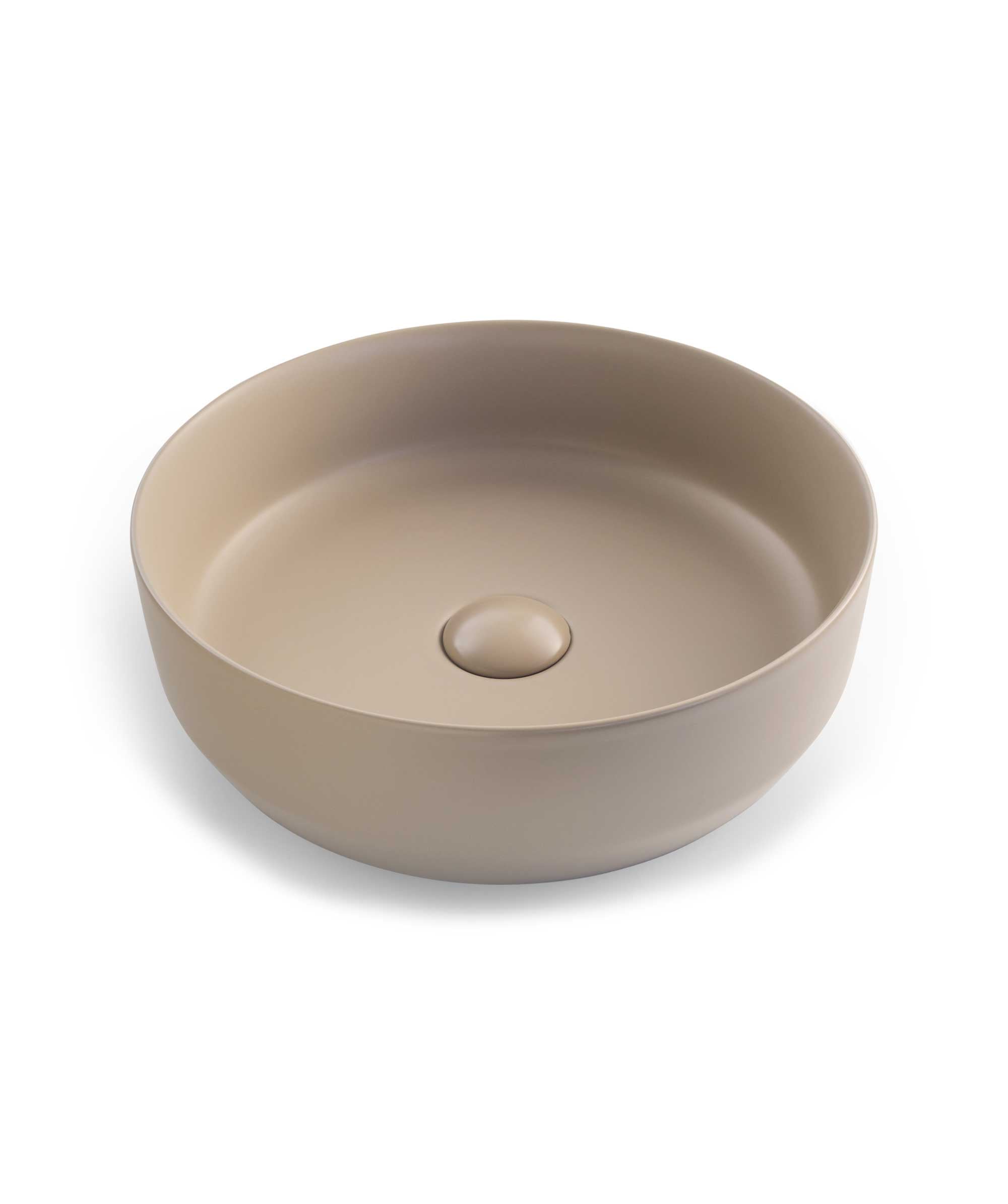 Seima Aurora 385 ceramic basin - Smoky Taupe Silk Matte