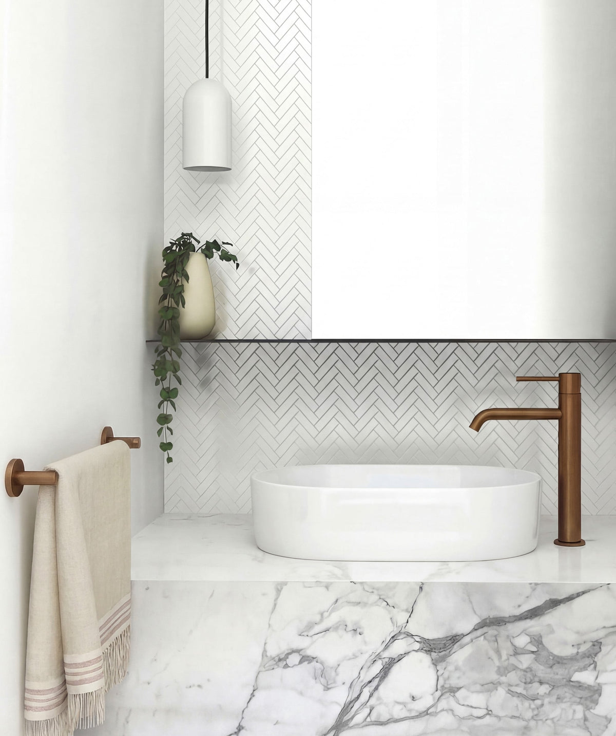 Seima Aurora 530 ceramic basin - White Silk Matte