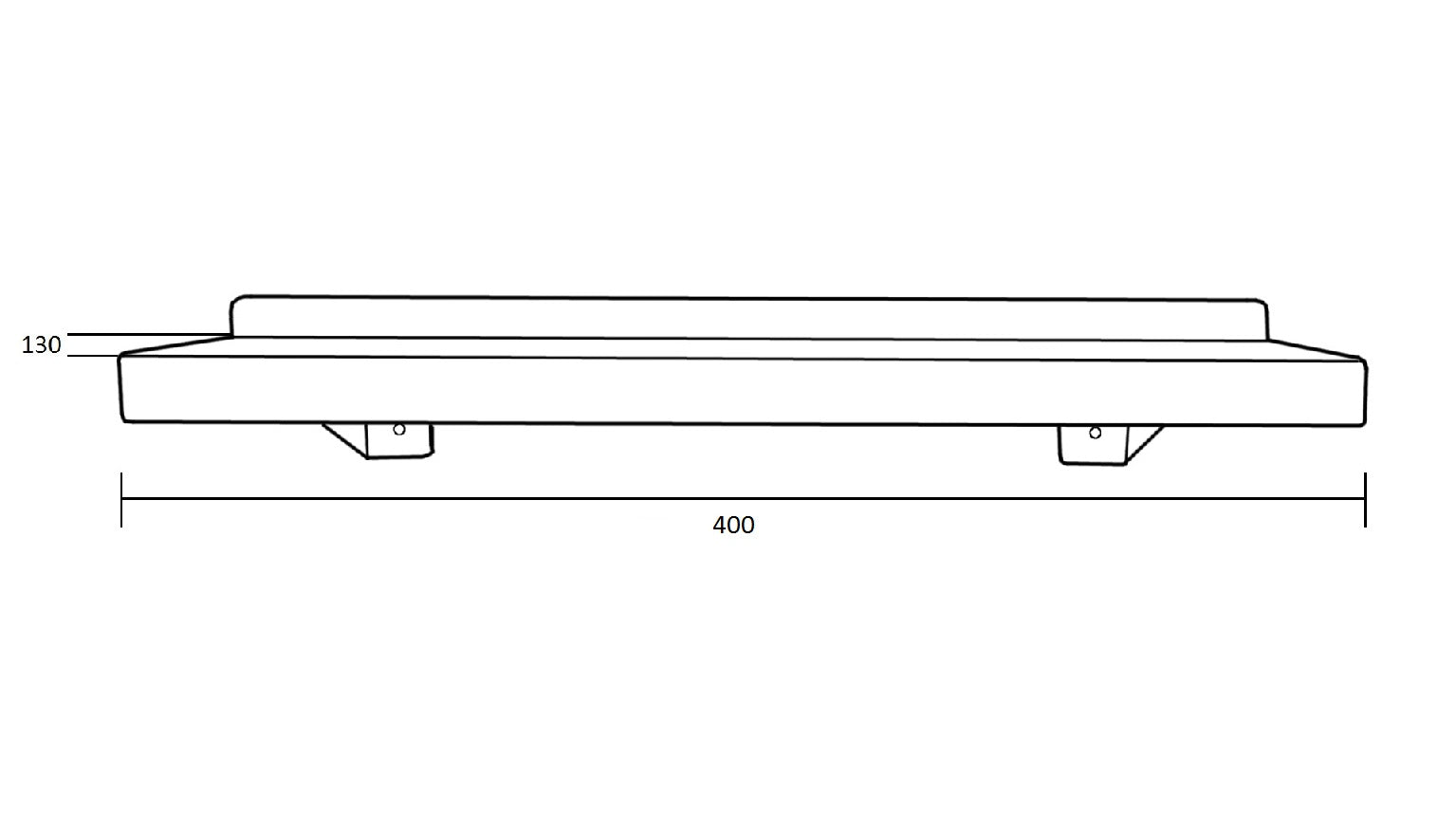 Metlam Antimicrobial Stainless Steel Utility Shelf