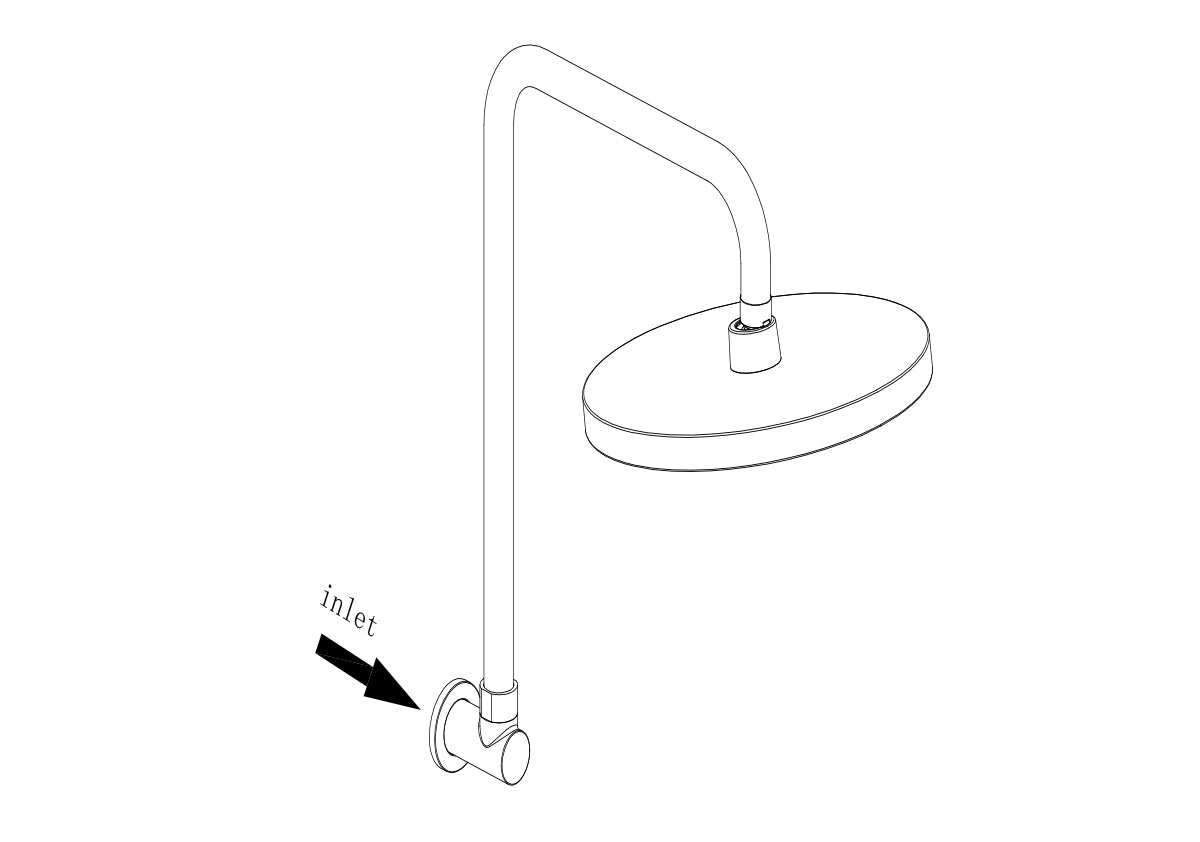Linkware The Gabe Gooseneck Shower Gun Metal