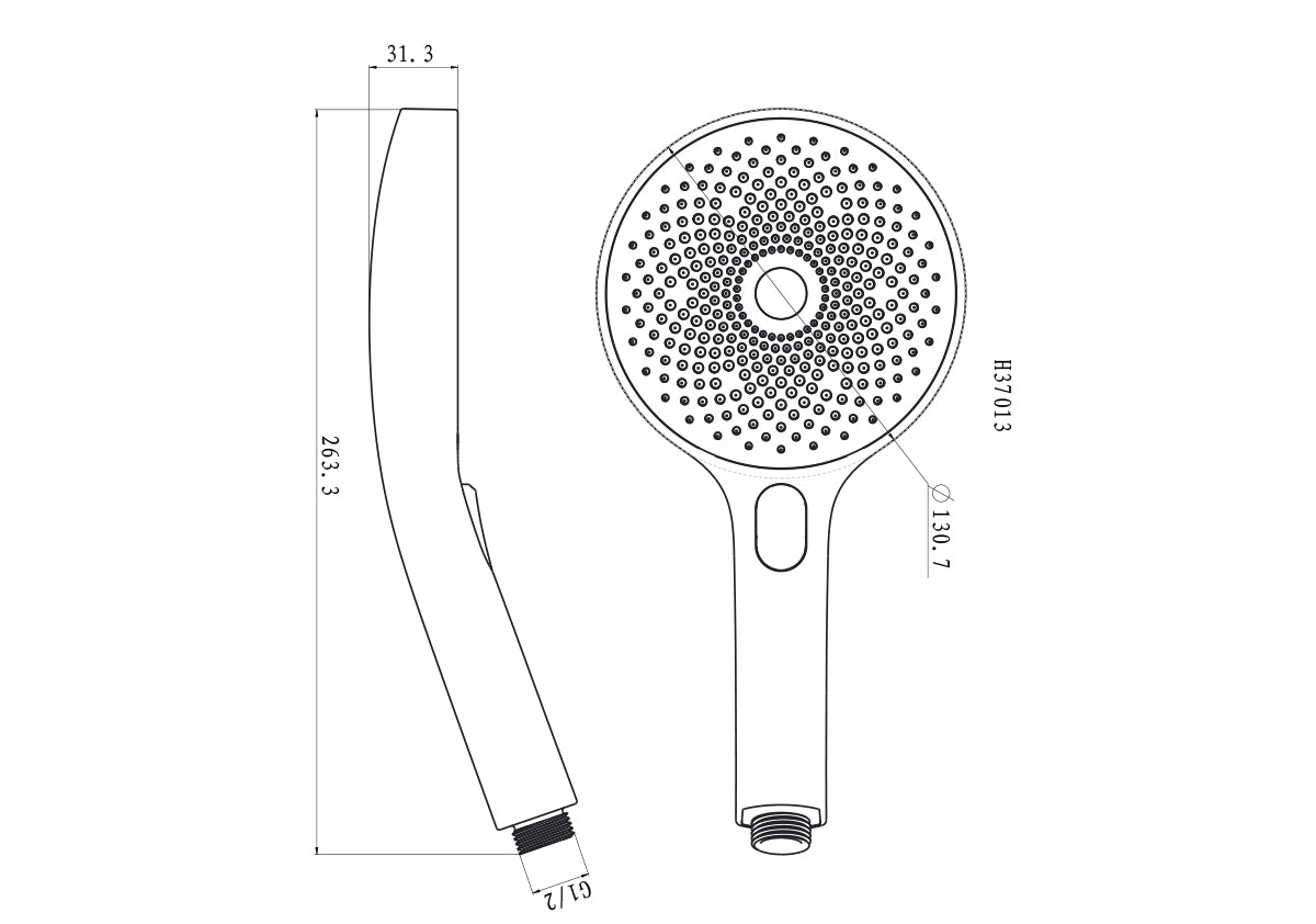 Linkware The Gabe Hand Shower Matte Black