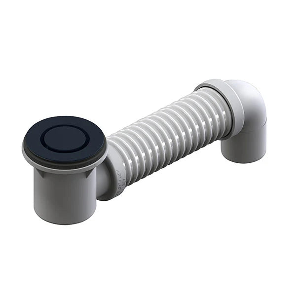 ART Australia Bath Bend Pop Down® and Connector Brushed Gun Metal Grey