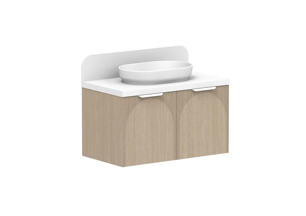 Archie Vanity — 900mm · Coastal Oak · All Door