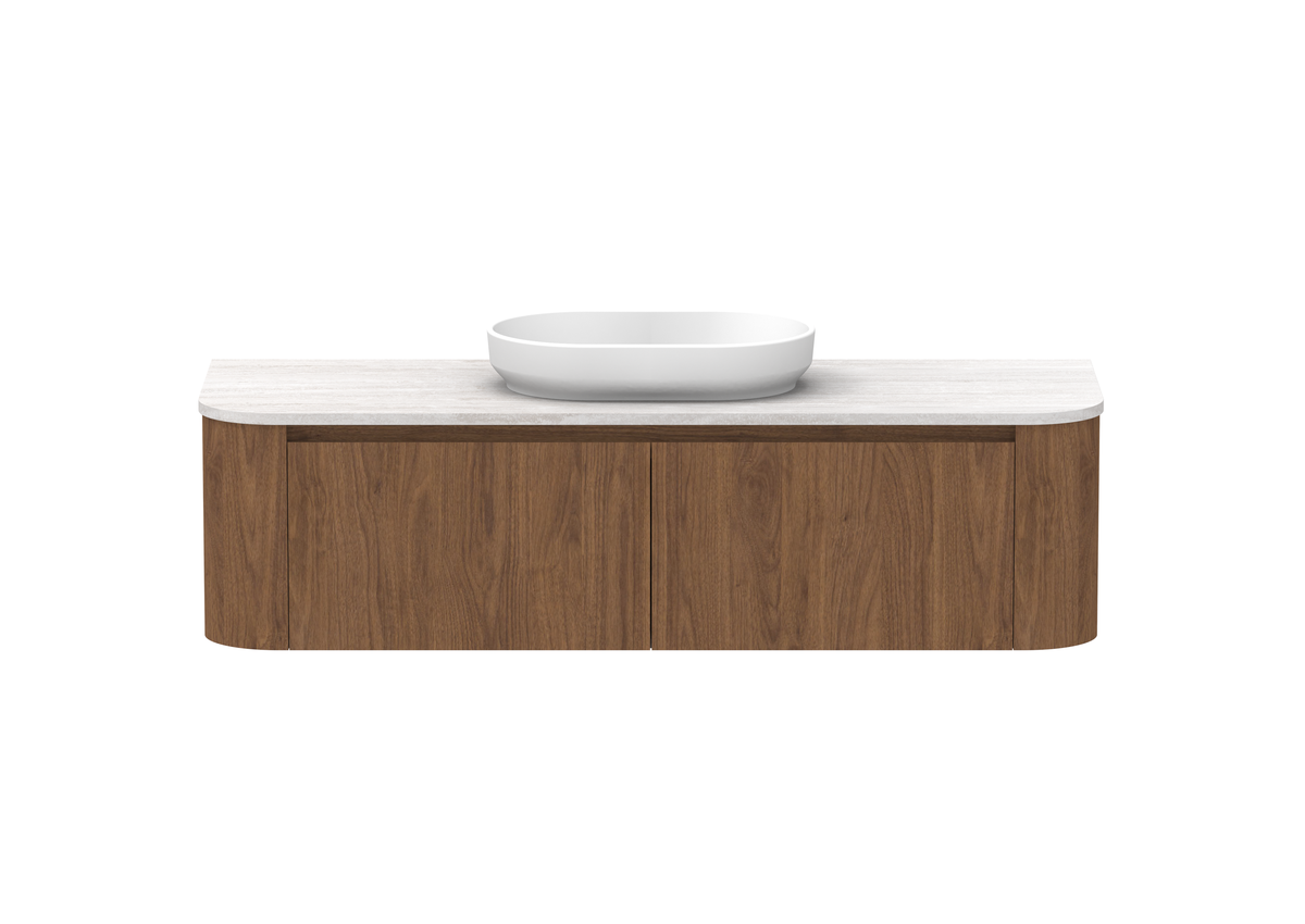 Surry Vanity — 1500mm · Centre Bowl · Florentine Walnut