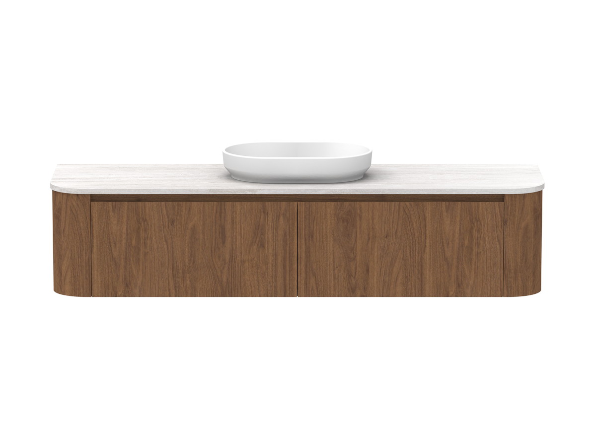 Surry Vanity — 1800mm · Centre Bowl · Florentine Walnut
