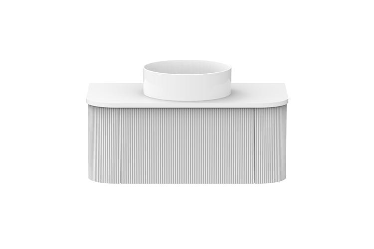Waverley Vanity — 900mm · Centre Bowl · Ultra White