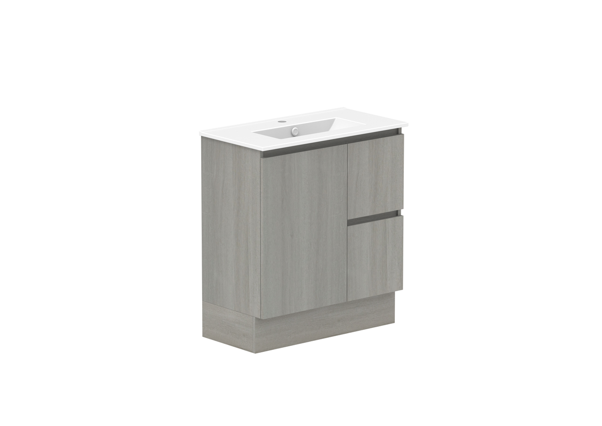 Ovia Zurich Ensuite Vanity — 750mm · Centre Bowl · Palomera Oak