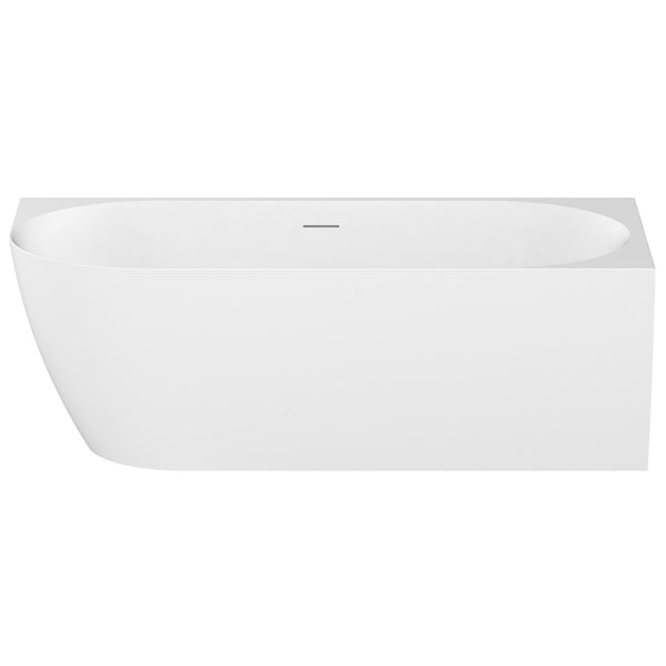 Ovia Vienna 1500mm Right Hand Corner Bath Tub Matte White