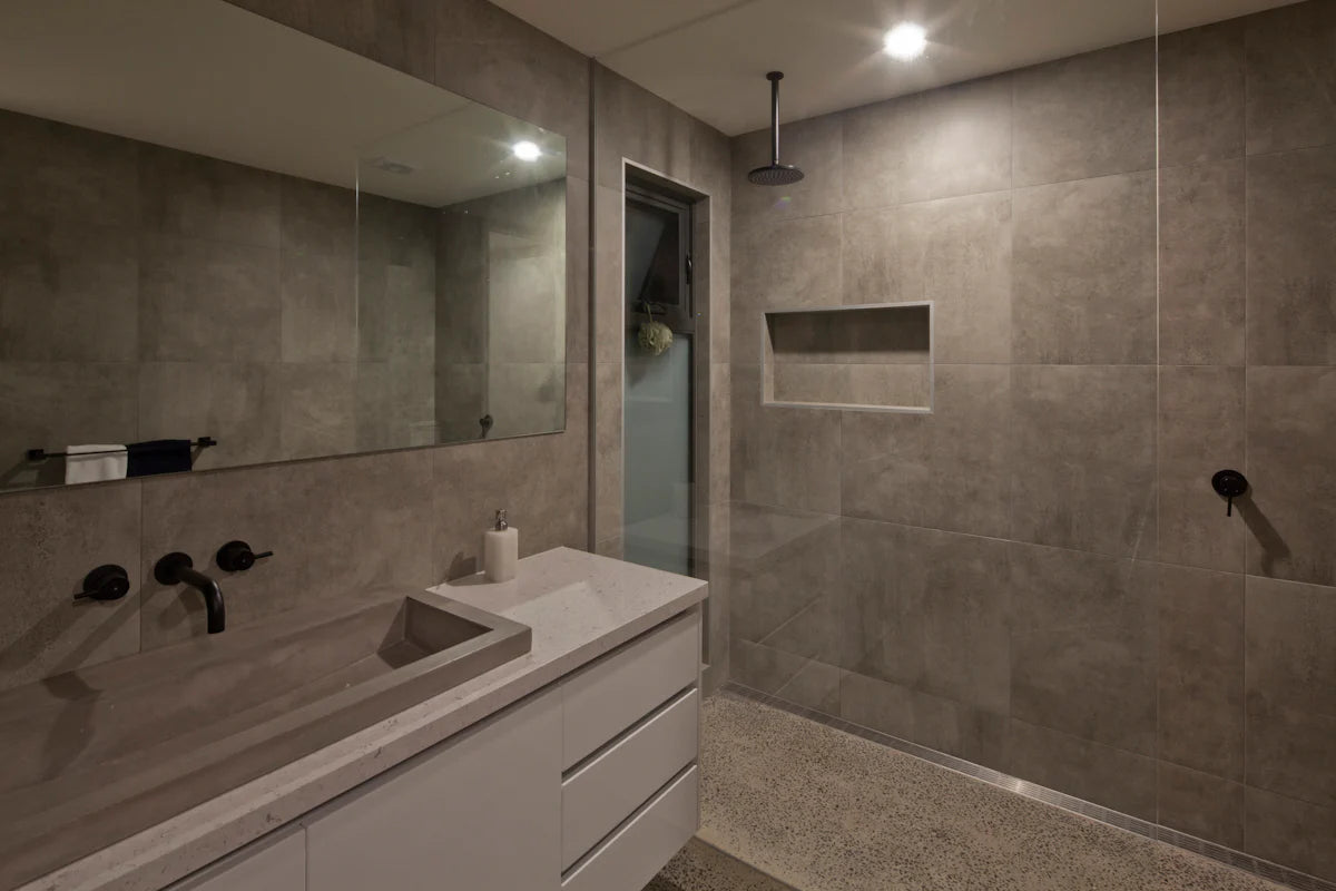 Meir Round Ceiling Shower Arm 300mm Matte Black