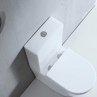 Ovia Rimless London Back-to-Wall Toilet Suite - Gloss White