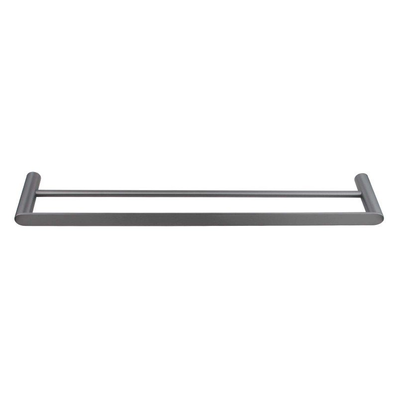 Rumia Gunmetal Grey Double Towel Rail 600mm Stainless Steel 304 Wall Mounted