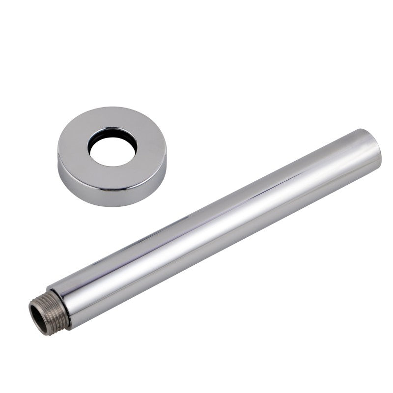 Aquaperla Round Chrome Ceiling Shower Arm 200mm
