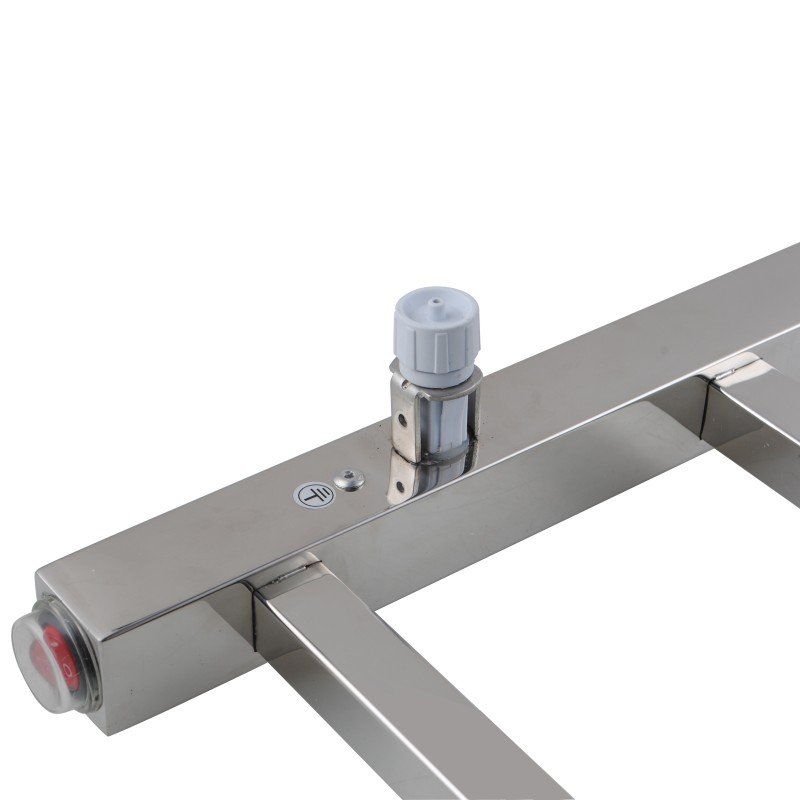 674x620x120mm Chrome Electric Heated Towel Rack 6 Bars