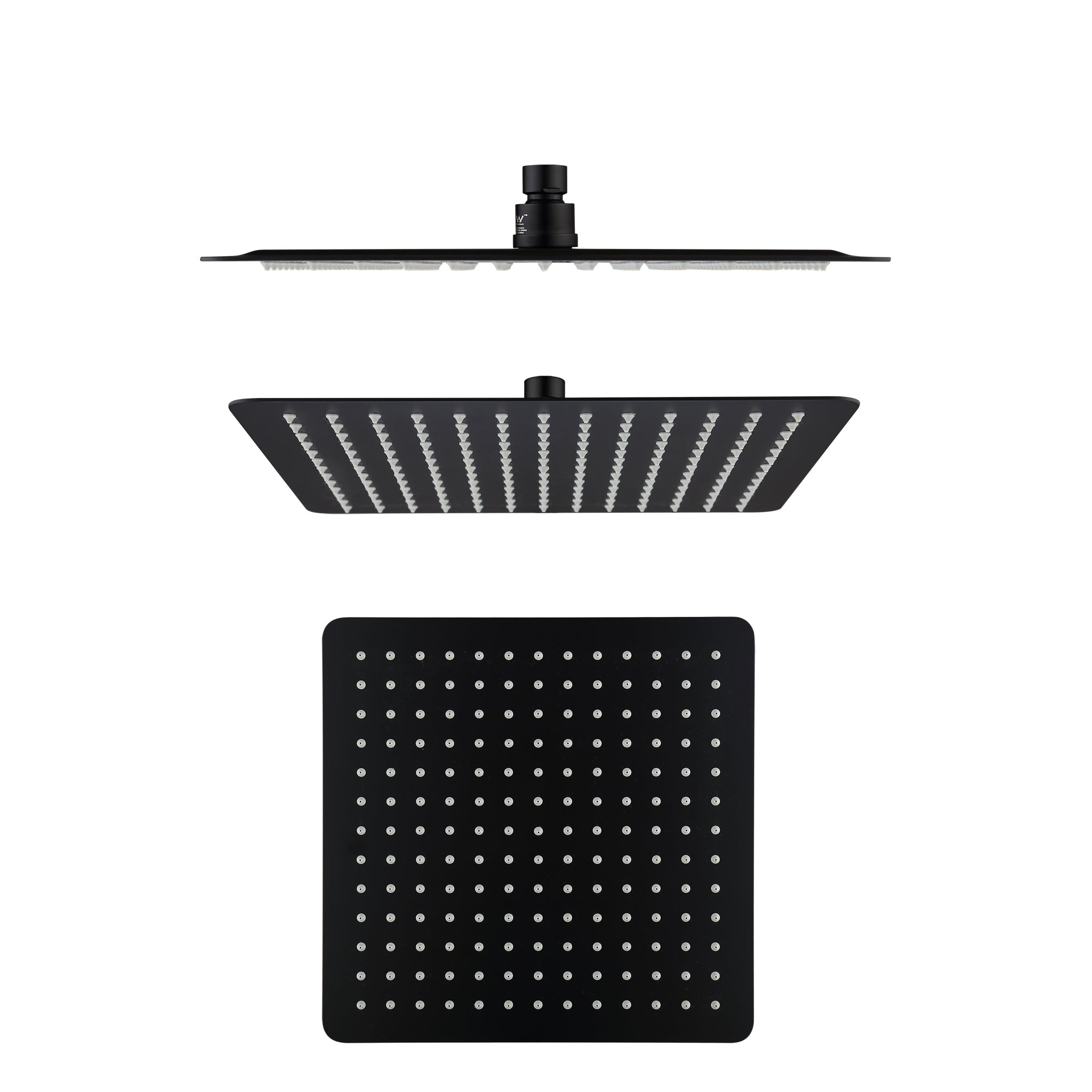 Aquaperla 300mm 12" Stainless Steel 304 Black Surface Super-slim Square Rainfall Shower Head