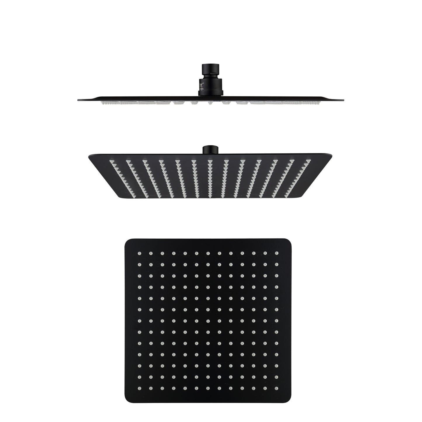 Aquaperla 300mm 12" Stainless Steel 304 Black Surface Super-slim Square Rainfall Shower Head