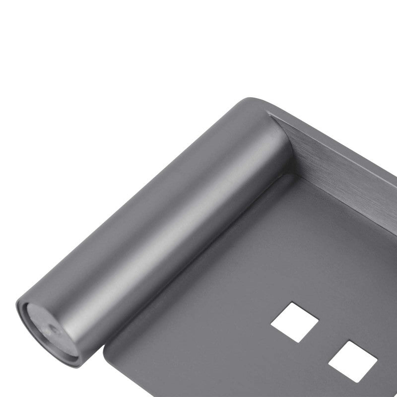 ACA Esperia Gunmetal Grey Soap Dish Holder Tray Holder Stainless Steel Wall Mounted