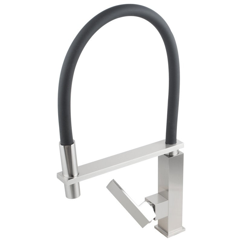 Aquaperla Ottimo Brushed Nickel 360° Swivel Kitchen Sink Mixer Tap Solid Brass Faucet