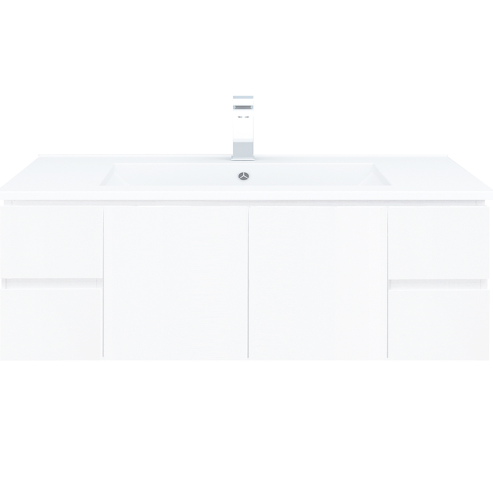 BIANCA 150cm Wall Hung Vanity Cabinet with Ceramic Top Single Bowl