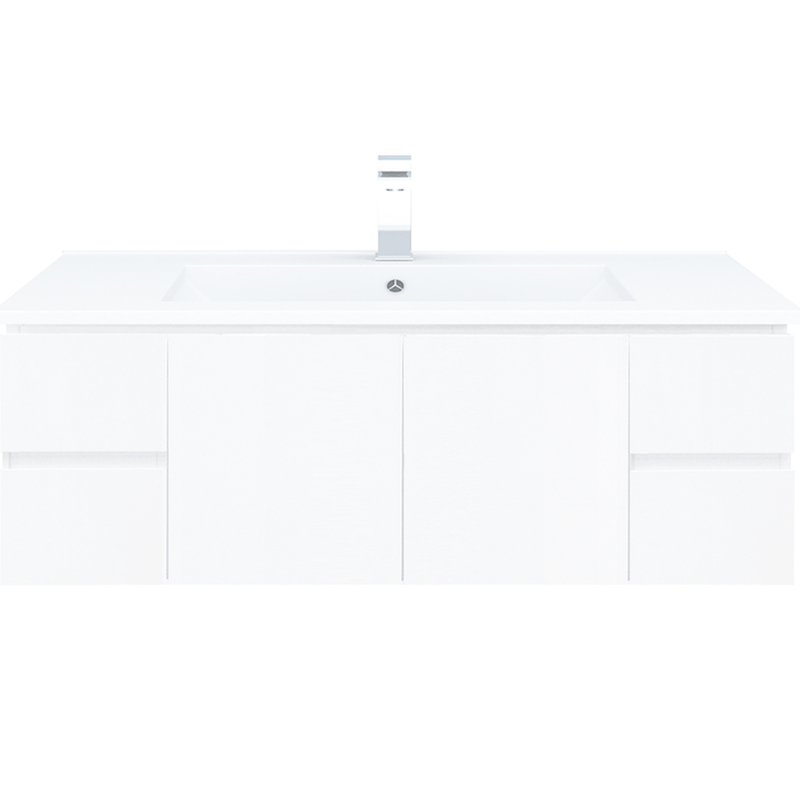 BIANCA 150cm Wall Hung Vanity Cabinet with Ceramic Top Single Bowl
