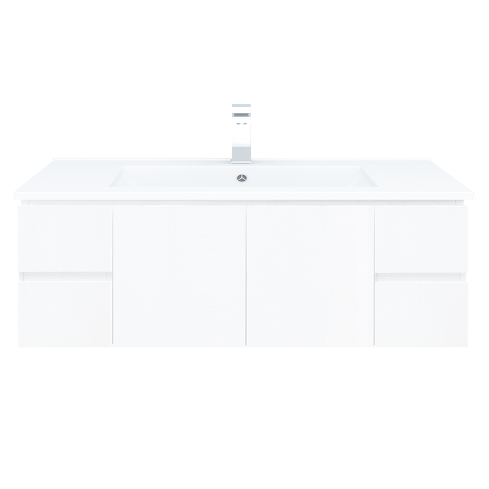 BIANCA 120cm Wall Hung Vanity Cabinet with Ceramic Top