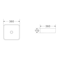 Mercio Sq 36 Counter Top Basin