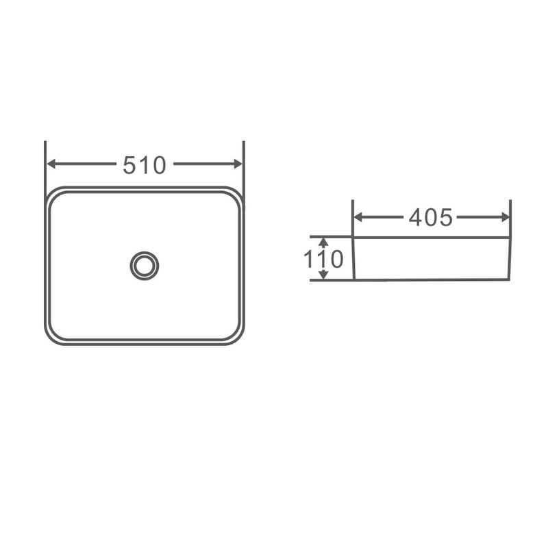QTRO 51 Counter Top Basin