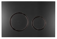 Geberit Sigma 21 Flush Plate Button Matte Black, Black Chrome Trim